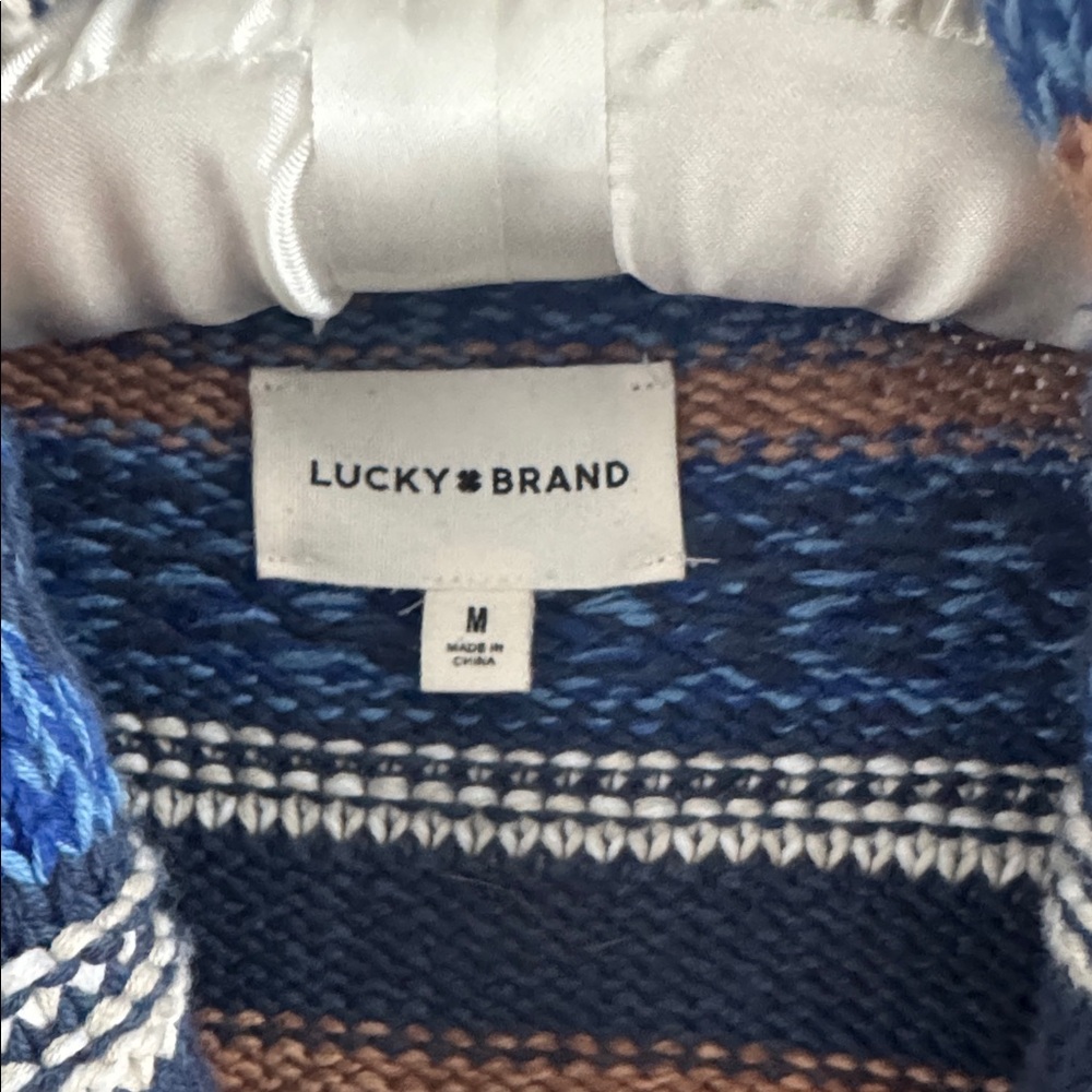 LUCKY BRAND WOMENS CARDIGAN SOUTHWESTERN AZTEC THICK COTTON SOFT MEDIUM - Picture 2 of 16